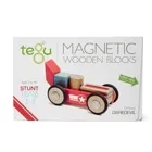 5701412 - 12 Magnetic wooden building blocks for racing cars