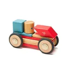 5701412 - 12 Magnetic wooden building blocks for racing cars