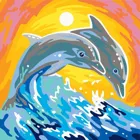 3904509 - Colourful dolphins