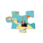 Puzzle world map with animals 100 pieces