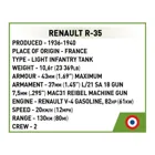 COBI-2719 - 258 PCS 'HC WWII /2719/ RENAULT R-35