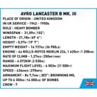 COBI-5759 - 1643 PCS HC WWII /5759/ AVRO LANCASTER B MK. III