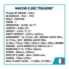 COBI-5760 - 405 PCS HC WWII /5760/ MACCHII C.202 FOLGORE