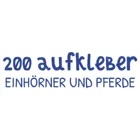 405033 - 200 Aufkleber - Einhörner und Pferde