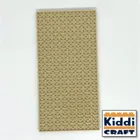 KC16TSA - Kiddicraft Stackable Baseplate 16 x 32 studs (12.7 x 25.5cm) Tan