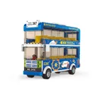 3970 - Blue double-decker bus