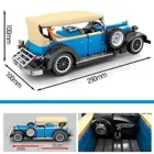 8400 - Blue vintage car with pull-back function