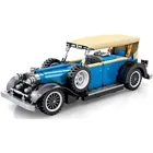 8400 - Blue vintage car with pull-back function