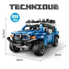 8500 - Blue off-road vehicle with pull-back function