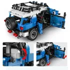 8500 - Blauer Geländewagen mit Pull Back-Funktion