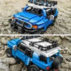 8500 - Blauer Geländewagen mit Pull Back-Funktion