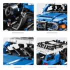 8500 - Blue off-road vehicle with pull-back function