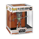 FK80001 - Star Wars: Der Mandalorianer POP! Deluxe Vinyl Bobblehead Figur IG-12 mit Grogu 1