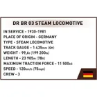 2560 PCS TRAINS 6288 DR BR 03 STEAM LOCOMOTIVE