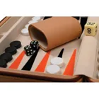 1710 - Backgammon Leros, travel, imitation leather, magnetic