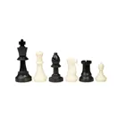 2502 - Chess set, rollable, 55 mm square, with plastic pieces and carrying bag