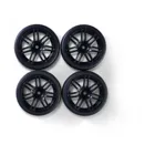 500900174 - 1:10 Wheel set (4) Design 14 Sp.black 26mm