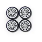 500900183 - 1:10 Wheelset(4) M-Design white black 26mm