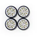 500900184 - 1:10 Wheelset(4) M-Design white gold 26mm