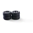 500900190 - 1:10 Wheel set (4) Design 5 Sp. black chr