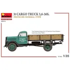 1:35 3t Cargo Truck 3,6-36S Platform Truck