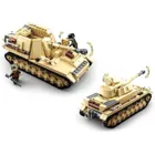 M38-B0693 - WWII - Deutscher Panzer (2-in-1 Bausatz) (543 Teile)