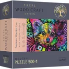 TR20160 - Wooden jigsaw puzzle (5001 pieces) - Colourful puppy