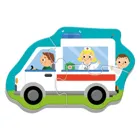 TR36071 - Baby puzzle occupation and vehicles - 18 pieces