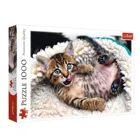 TR10448 - Premium jigsaw puzzle 1000 pieces - Playful cat