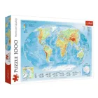 TR10463 - Premium Jigsaw Puzzle 1000 Pieces - Physical World Map