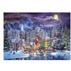 TR10629 - Premium jigsaw puzzle 1000 pieces - Alpine village in the snow