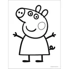 TR43001 - Primo Baby Puzzle, 2 puzzles of 10 pieces each 2 colouring pages, Peppa Pig