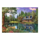 TR45005 - Premium jigsaw puzzle 4000 pieces - House by the lake