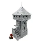 FROST_DEFENSETOWER - 3D-gedruckter Verteidigungsturm für Tabletop-Miniaturen - Bemalbar und hochdetai